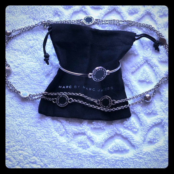 Marc By Marc Jacobs Jewelry - Marc Jacobs Sterling Silver Necklace and Bracelet